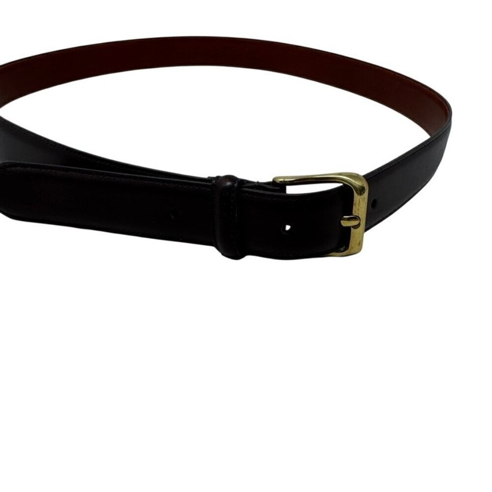 Coach Men's Vintage 90's Brown Leather Belt Size 42" polished Cowhide 5950 - Picture 5 of 8